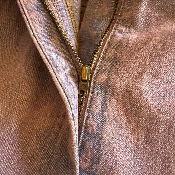 NWOT Sessun Captino Pink Purple Wash Denim Bermuda Shorts Size FR42 US10 - Picture 5 of 9